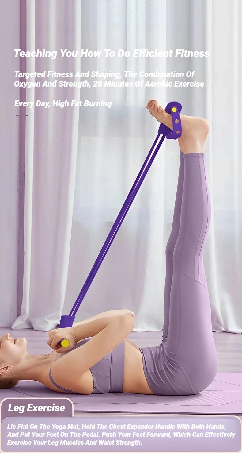 Yoga Abdominal Strengthening Elastic Band Tension Rope