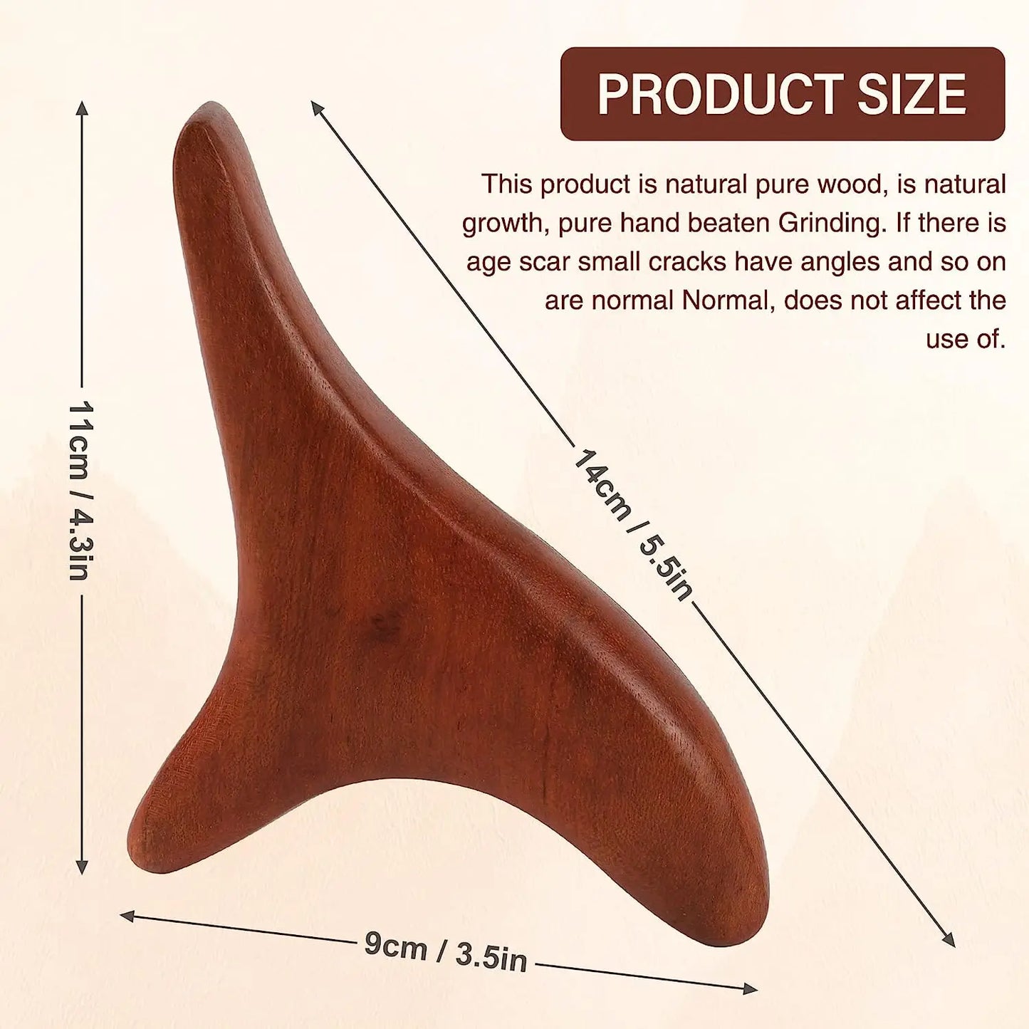 Wood Point Massage for Back Leg Hand Face