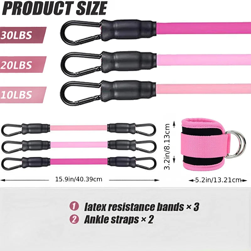 Ankle Weight Yoga Elastic Fitness Band