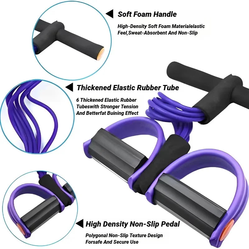 Yoga Abdominal Strengthening Elastic Band Tension Rope