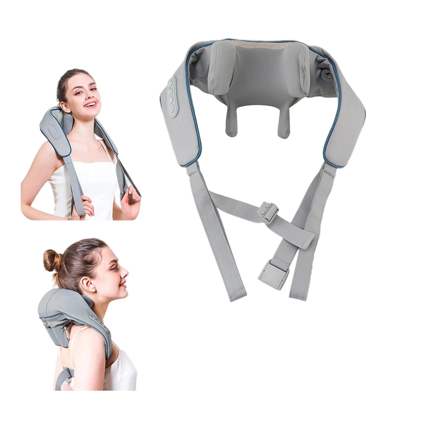 26W Brushless Motor Neck And Shoulder Massager Wireless Shoulder And Back Kneading