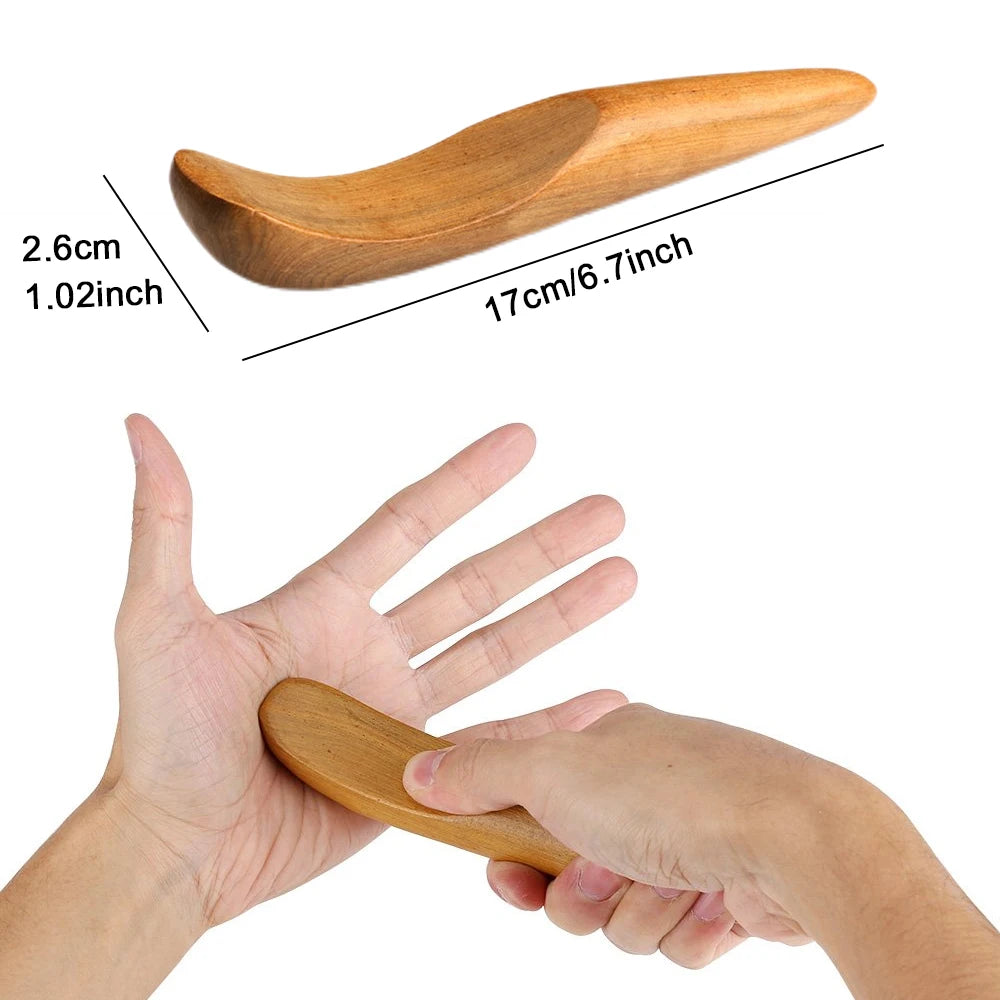 Wood Point Massage for Back Leg Hand Face